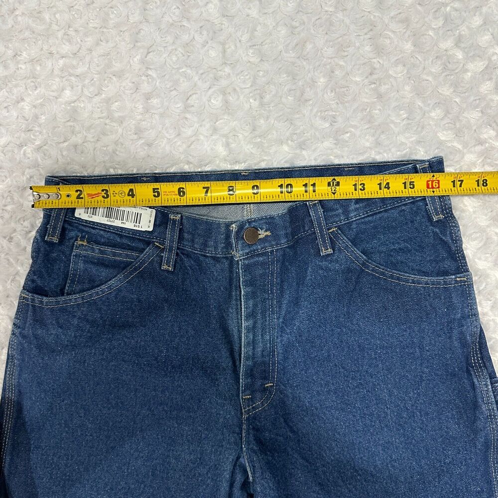 Dickies Jeans Mens 34x33 Carpenter Relaxed Fit Heavyweight Denim Cotton Workwear - Picture 4 of 12